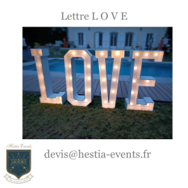 Location Lettre L O V E - Grand Modèle